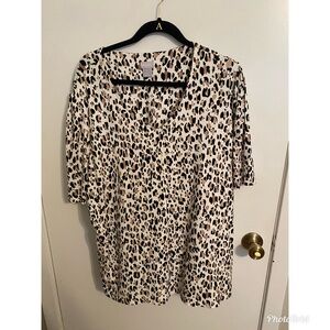 Chico’s Leopard Print Shirt
